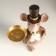 Polystone candlestick for 1 candle "Mouse in the cylinder and tailcoat" 17x10x23 cm
