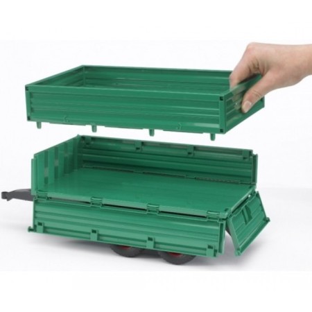 Overturning trailer with a removable top-3