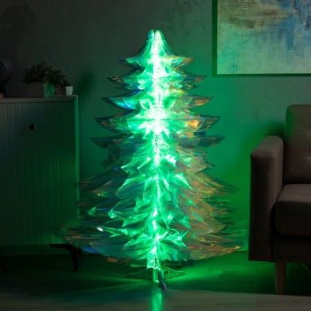 LED figure "Christmas tree" 100 × 130 × 100 cm, plastic, control from the application, USB, glow RGB-5