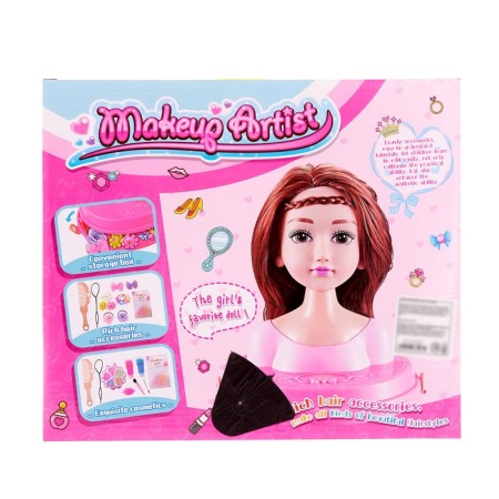 Doll-maneken for creating a Stella hairstyle with accessories-3