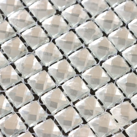 Self -adhesive panel 30*30cm mosaic cage silver-1
