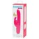 Double stimulation vibrator Happy Rabbit Slimline Curve, 24 cm, pink