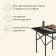 Tourist Maclay table, 52x52x52 cm, black color