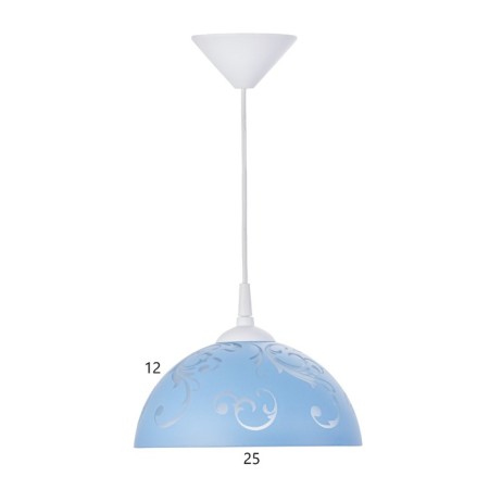 Lamp Bayerlux cap "Andri" 1 lamp E27 40W Blue D.250-3