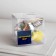 Christmas ball "leaflet", batteries, 1 LED, glow warm white