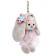 Soft toy-cords "Bunny mi in a pink dress, with a flower", 14 cm
