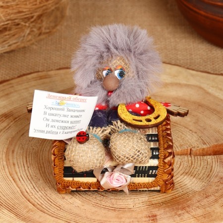 Amulet - Brownie casket, on a chest, 10x15x14 cm, mix-8