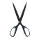 Lamark scissors, 25.4 cm, Teflon Non-steel coating, ergonomic plastic handle with soft inserts