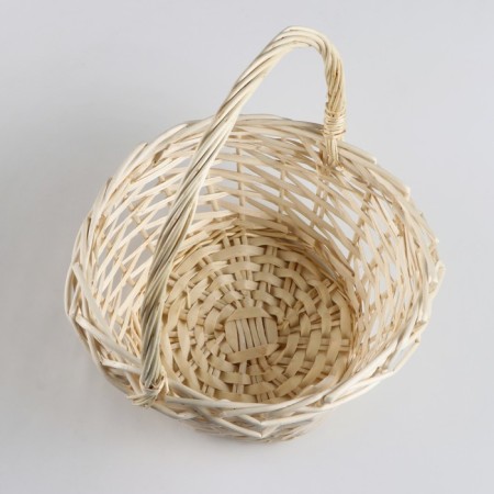 A set of baskets, 3 pcs, 24 × 12 × 12/29 cm, 19 × 10 × 10/25 cm, 15 × 9 × 9/20 cm, willow-10