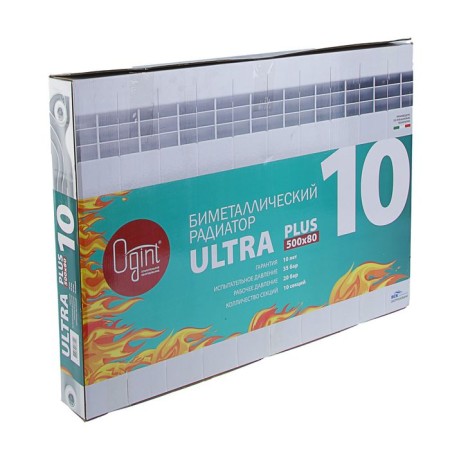 Bimetallic radiator Ogint Ultra Plus, 500 × 80 mm, 10 sections-1