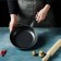 Sleeps "Jacqueline", D = 20 cm, thickness 0.65 mm, plastic handle, anti -stick coating, black color black