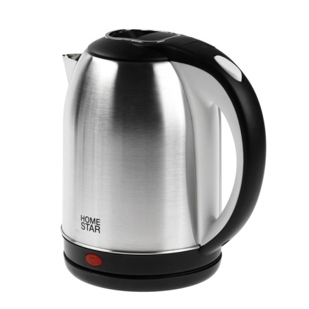 Electric kettle Homestar HS-1054, metal, 2.3 l, 1500 watts, silver-black-1