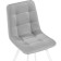 Stool on a metal frame chilli metal/velor, white/light gray 43.5x50x87.5 cm