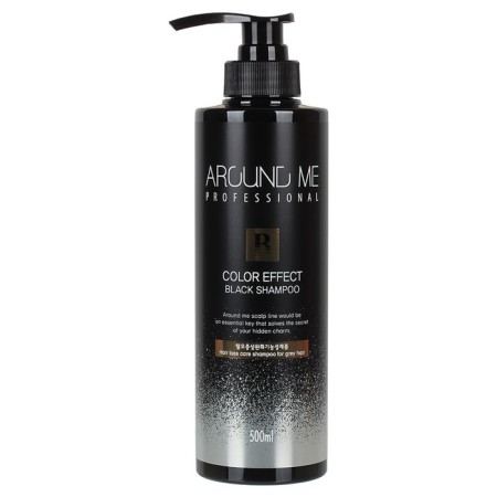 Hair shampoo with staining effect Around Me Color Effect Black Shampoo