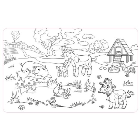 Morch painting reusable "Farm"-1