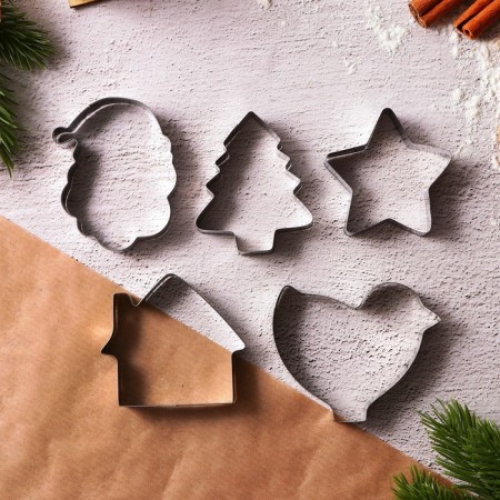 New Year. A set of cookies "winter taste", metal, 10 pcs-3