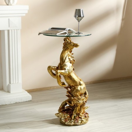 Decorative table "Golden Horse" 45x45x84 cm