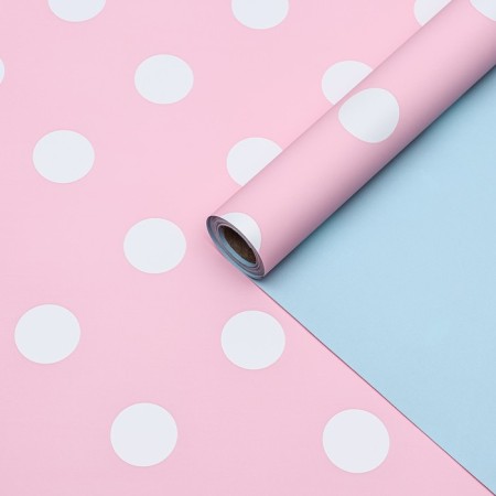 Double-sided film "Large", pink-blue 0.58 x 10 m-1