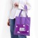 The textile choper “there is nothing possible” cloud, with a pocket, 35 x 0.5 x 40 cm, lilac color