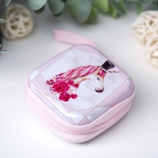 Casket Metal on a zipper with a loop 