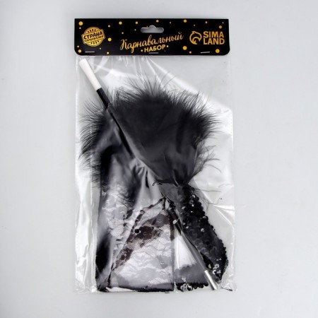 Gangster Party carnival set, bandage, gloves, mouthpiece-4