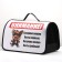 Bag - Frame Animal Carriage, 50 x 25 x 28 cm white with a dog
