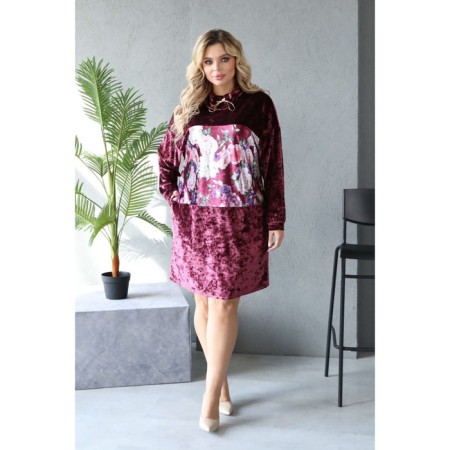 Women's dress, size 58, pink color
