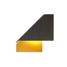 Wall lamp mantra luppi, GX53, 1x15W, 375x75x375 mm, black color