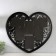 Photo frame plastic in 6 photos 10x15 cm "Openland heart" Black 56x51 cm