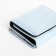 Women's wallet on the button, blue color