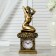 Table hours "Erato", color gold, 26x11.5x7.5 cm