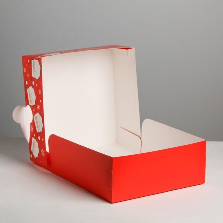 Folding box "Santa Claus", 25 x 25 x 10 cm, new year-3