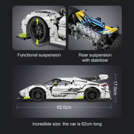 Designer Techno "Sports", 4346 parts, scale 1: 8-15