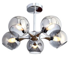 Chandelier 4561/5 5XE14 60W chrome/bronze