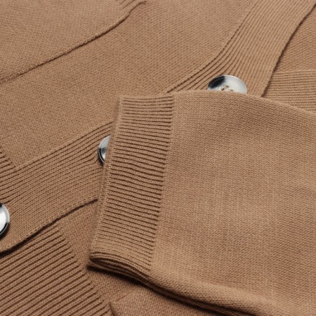 Cardigan female, brown color, size One size (42-46)-3