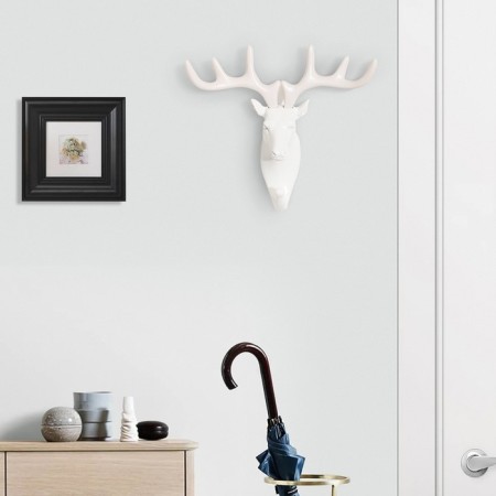 Nast-Hall decor "Deer" 16.5 x 16 cm, white-1