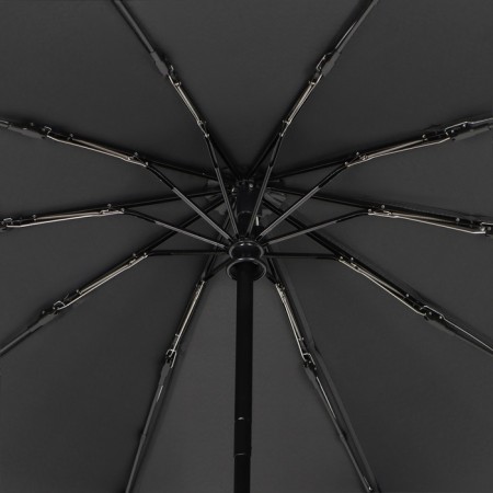 Automatic umbrella "monoton", 3 additions, 10 spokes, r = 50 cm, black color-6