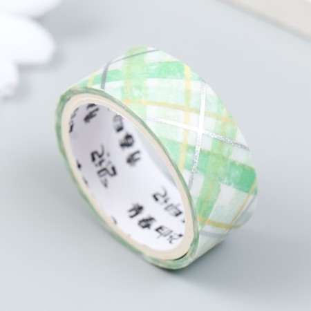 Adhesive tape paper "lemon" set 2 pcs width 1.5; 2.5 cm winding 2 m-2