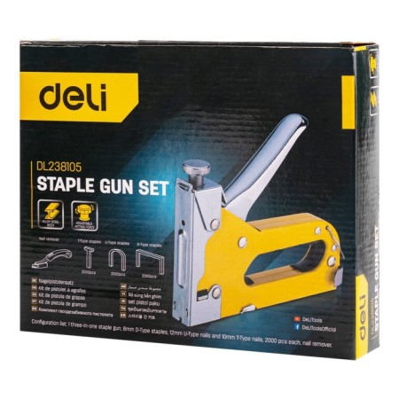 Stapler Deli DL238105 98418, bracket, set of brackets Types D, T, U, 2000 pcs.-2