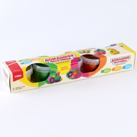 Set for modeling "Rainbow sand0187, 5 colors of 140 g, mold-1