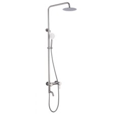 The shower system FMARK FS8345, tropical shower, shower set, mixer, pour 115 mm, satin 98476