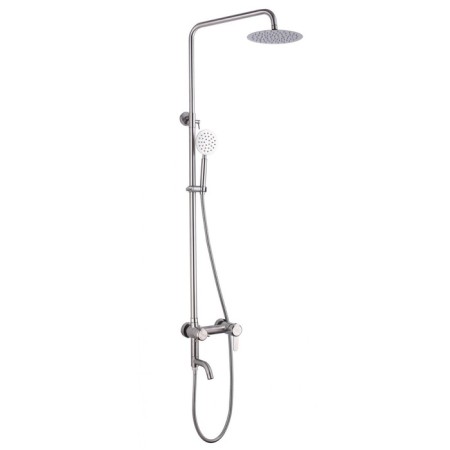 The shower system FMARK FS8345, tropical shower, shower set, mixer, pour 115 mm, satin 98476