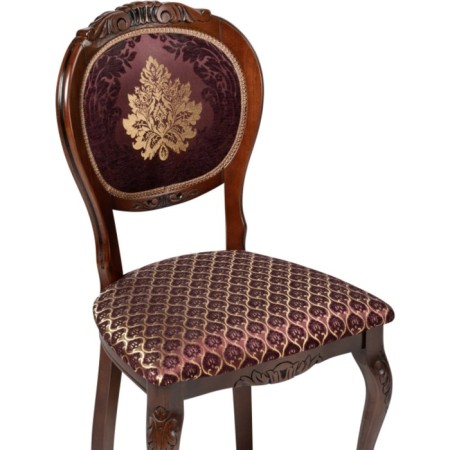 Chair wooden chair Adriano 2 array of beech/fabric, cherry/burgundy 50x54x97 cm-4
