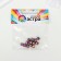 Busy glass, 8 mm, 13 pcs. rainbow