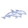 Peremillance Deep Blue DB2G051D Dolphin, White, 200x440 mm