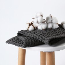 Wafer Boin Boho Boho Boil towel 45*90 cm, col. light gray, 100% HL