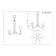 Suspended EVOLUCE lamp. Sle1097-303-06. Scorze. 6x60 watts, E27, 65x65x23 cm, matte gold color