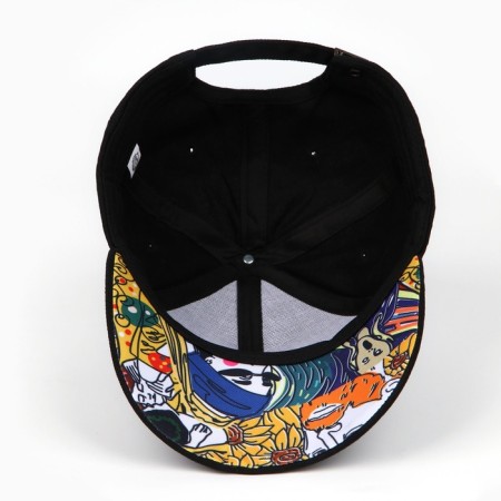 Male cap art lover, black color-4