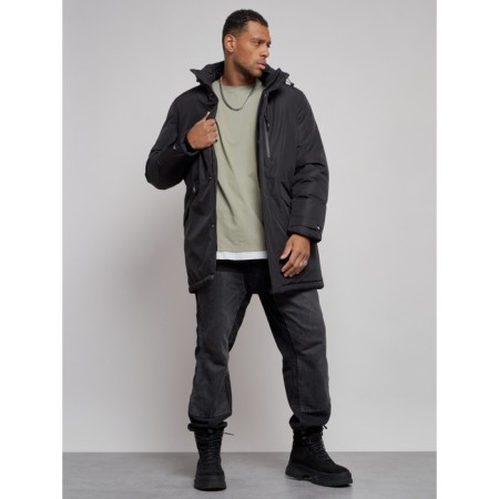 Extensive male winter park, size 48, black color-13