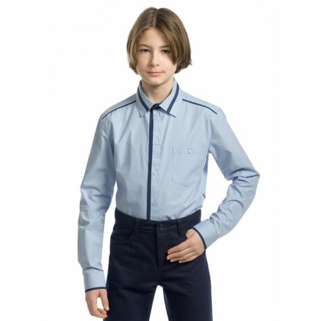 Pelican boy shirt, height 122 cm, blue color